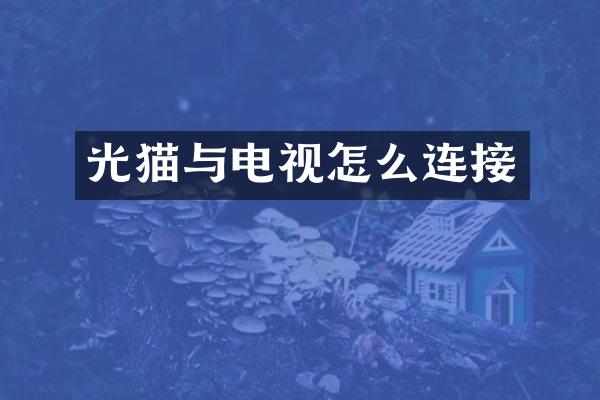 光猫与电视怎么连接