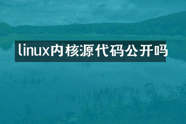 linux内核源代码公开吗