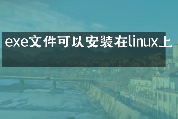 exe文件可以安装在linux上吗
