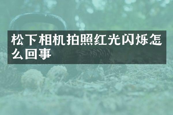 相机拍照红光闪烁怎么回事