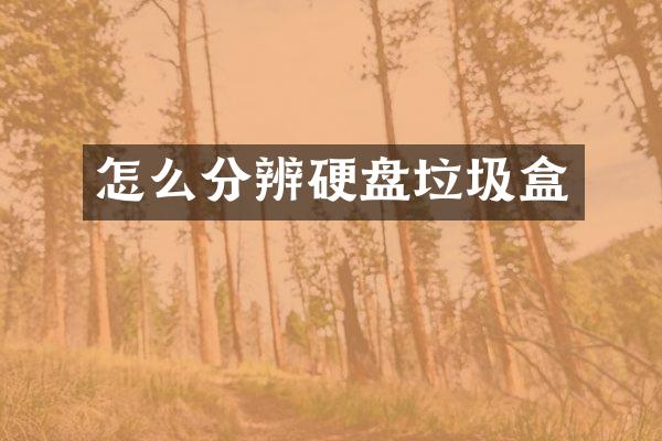 怎么分辨硬盘垃圾盒