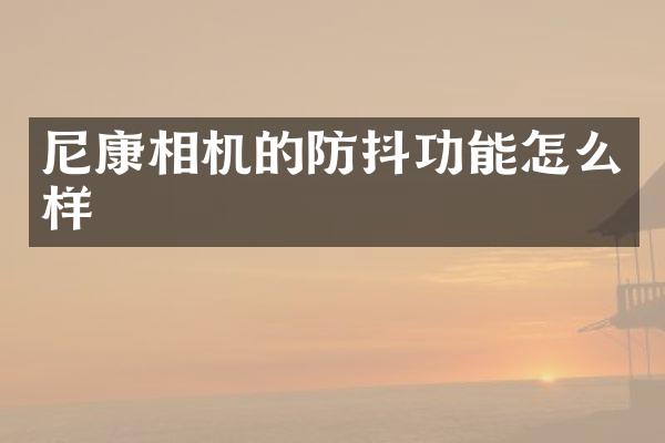 尼康相机的防抖功能怎么样