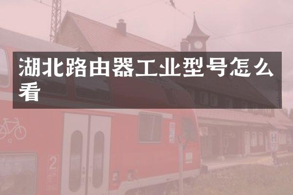 湖北路由器工业型号怎么看