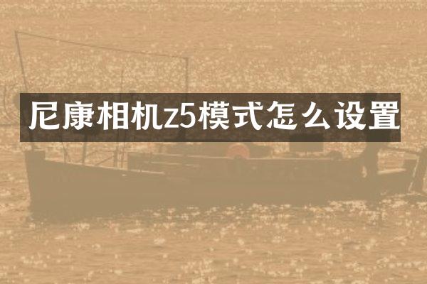尼康相机z5模式怎么设置