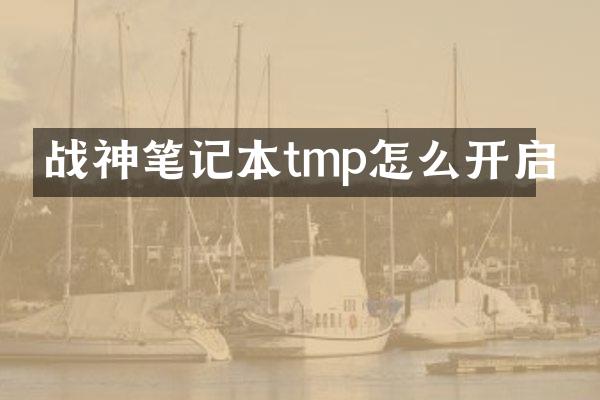 战神笔记本tmp怎么开启