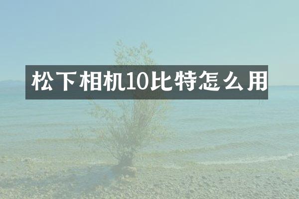 松下相机10比特怎么用