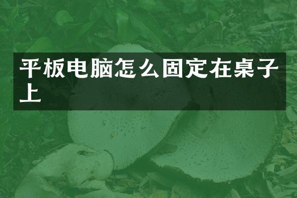 平板电脑怎么固定在桌子上