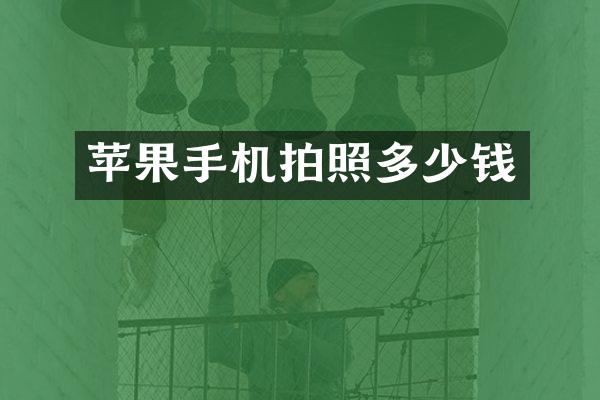 苹果手机拍照多少钱
