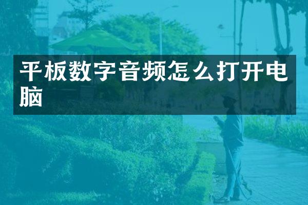 平板数字音频怎么打开电脑