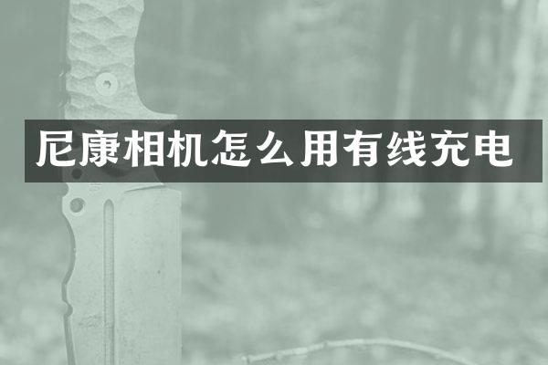 尼康相机怎么用有线充电