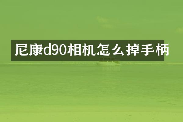 尼康d90相机怎么掉手柄