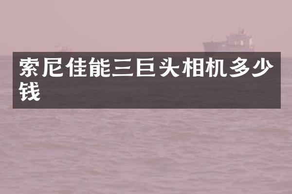 佳能三巨头相机多少钱