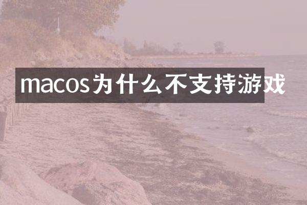 macos为什么不支持游戏