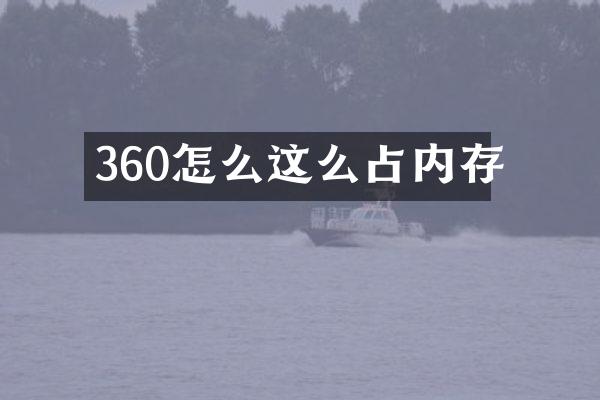 360怎么这么占内存