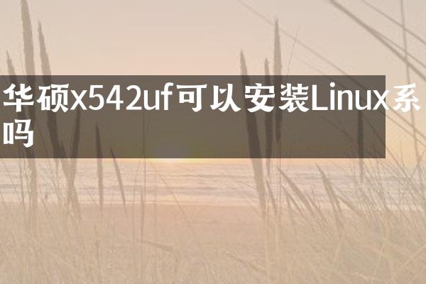 华硕x542uf可以安装Linux系统吗