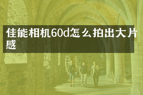 佳能相机60d怎么拍出大片感