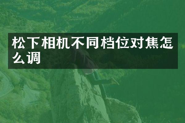 松下相机不同档位对焦怎么调