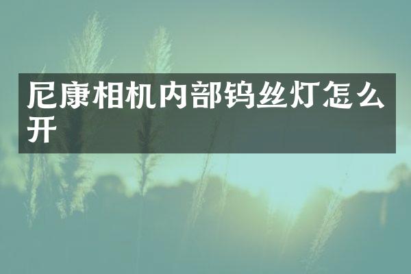 尼康相机内部钨丝灯怎么开