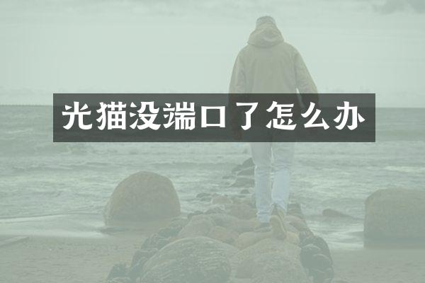 光猫没端口了怎么办