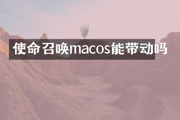 使命召唤macos能带动吗