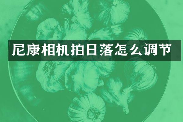 尼康相机拍日落怎么调节