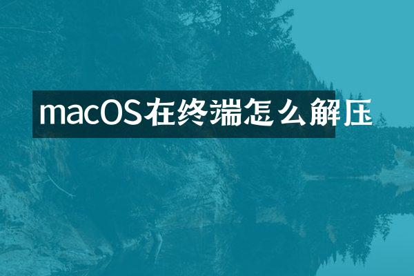 macOS在终端怎么解压