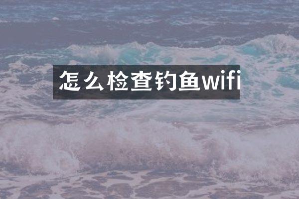 怎么检查钓鱼wifi