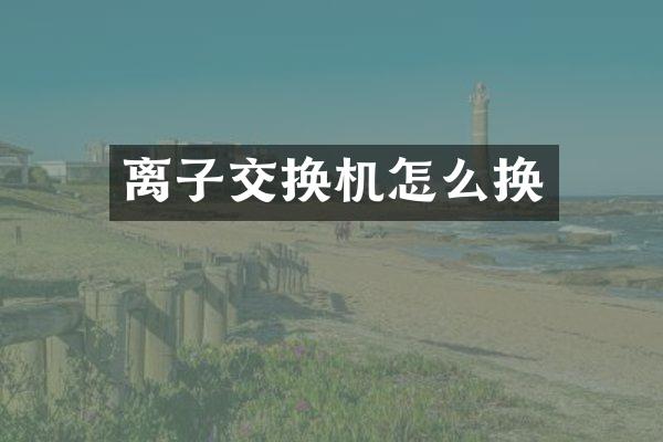 离子交换机怎么换