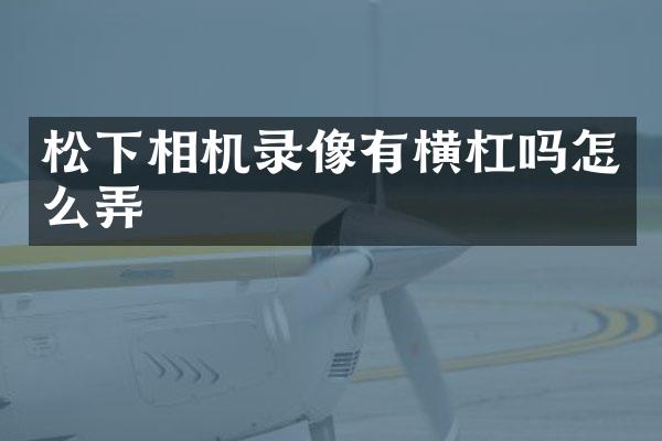 松下相机录像有横杠吗怎么弄