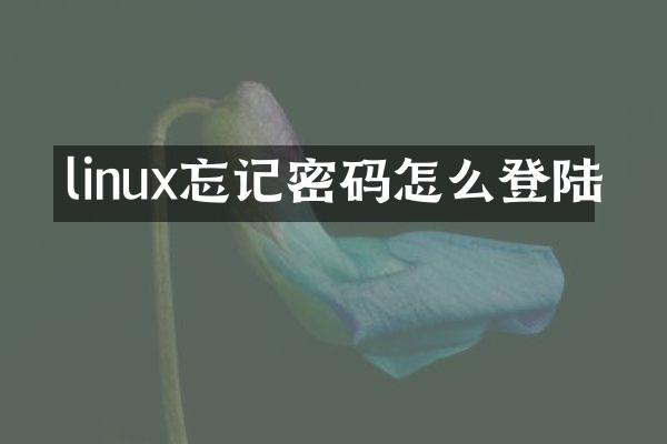 linux忘记密码怎么登陆