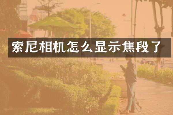 索尼相机怎么显示焦段了