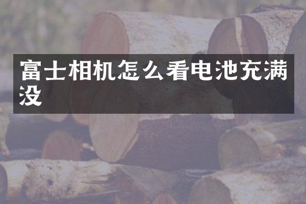 富士相机怎么看电池充满没