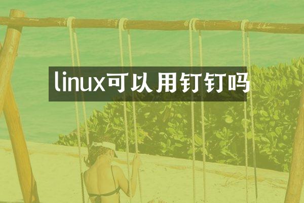 linux可以用钉钉吗