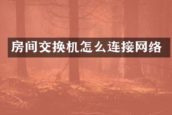 房间交换机怎么连接网络