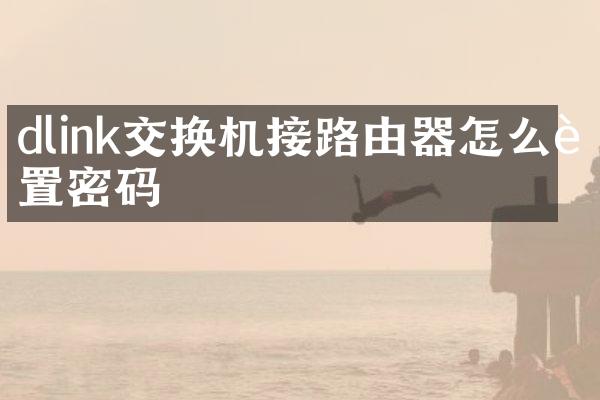 dlink交换机接路由器怎么设置密码