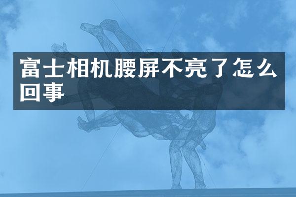 富士相机腰屏不亮了怎么回事