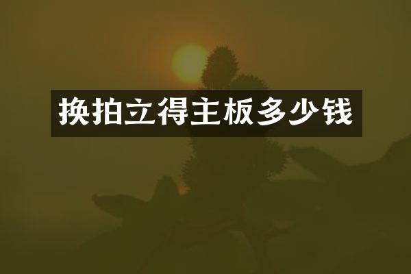 换拍立得主板多少钱