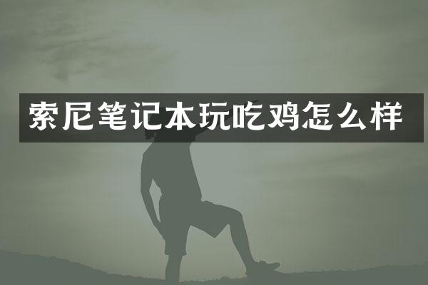 索尼笔记本玩吃鸡怎么样