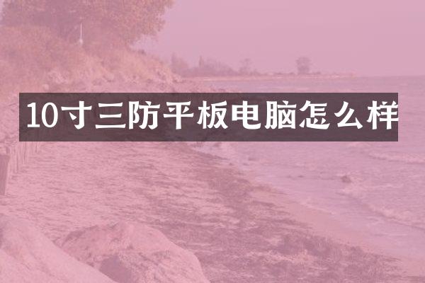 10寸三防平板电脑怎么样