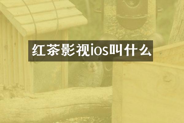 红茶影视ios叫什么