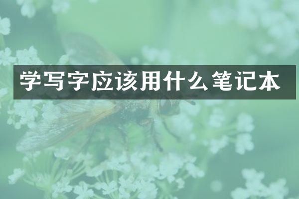 学写字应该用什么笔记本