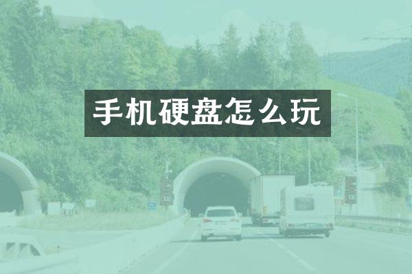 手机硬盘怎么玩