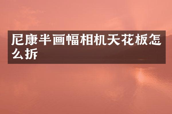 尼康半画幅相机天花板怎么拆