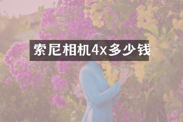 索尼相机4x多少钱