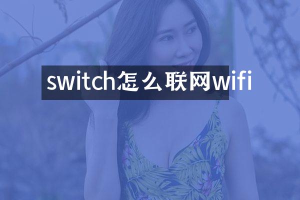 switch怎么联网wifi