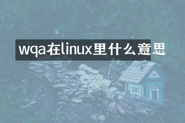 wqa在linux里什么意思