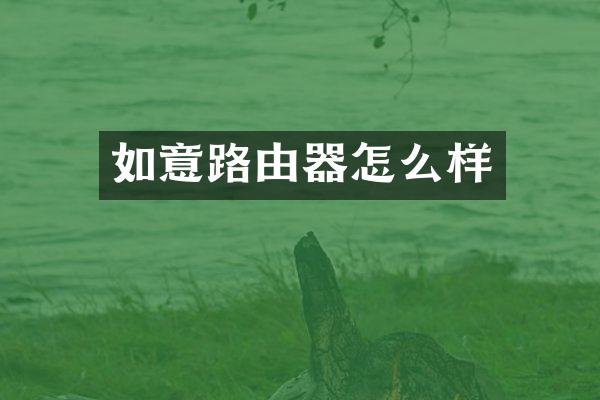 如意路由器怎么样