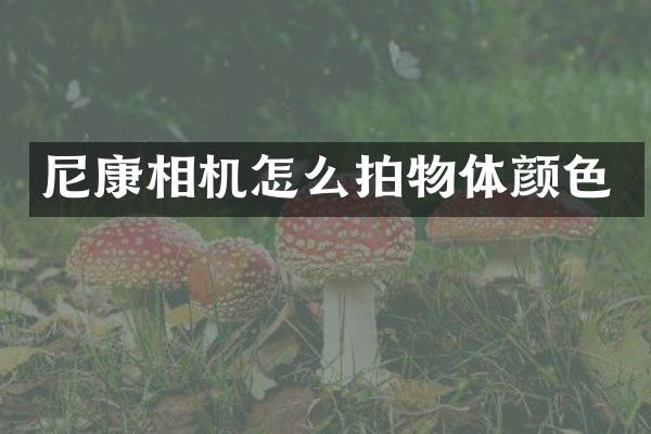 尼康相机怎么拍物体颜色