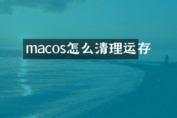 macos怎么清理运存