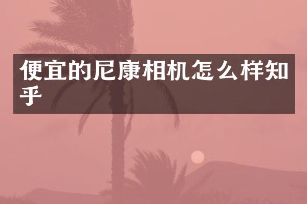 便宜的尼康相机怎么样知乎